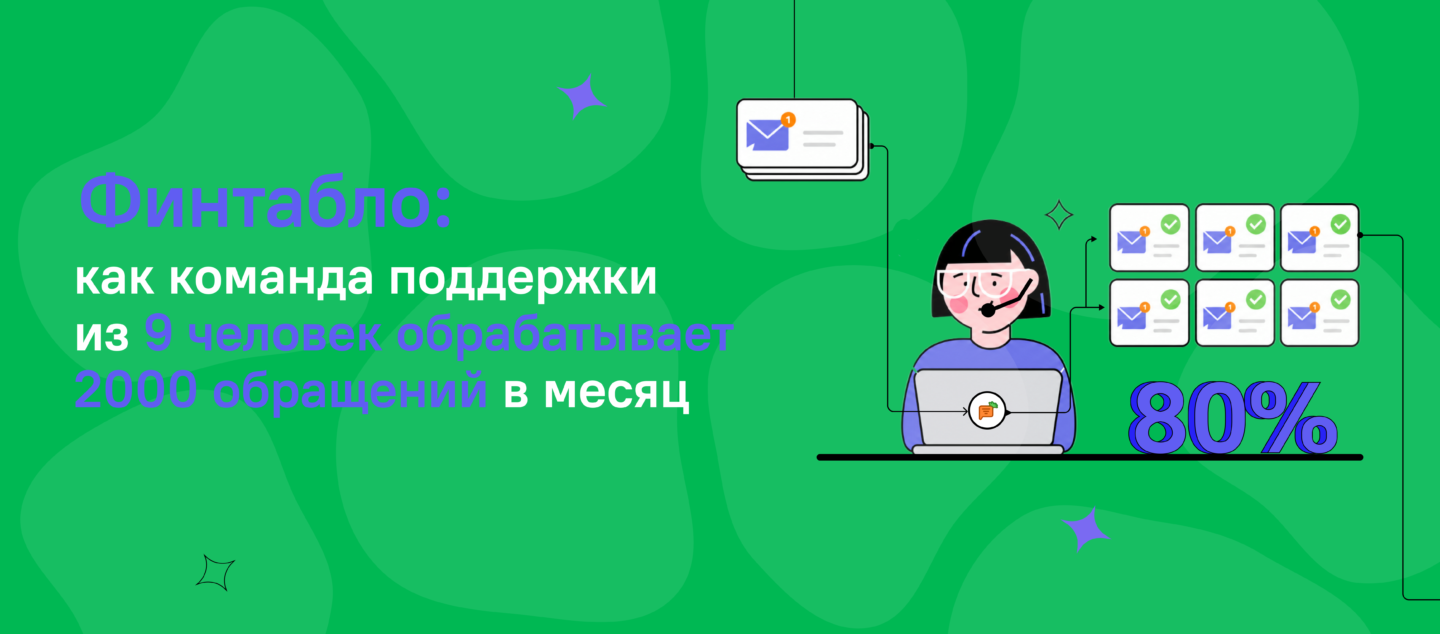 Финтабло: как команда поддержки из 9 человек обрабатывает 2000 обращений в месяц